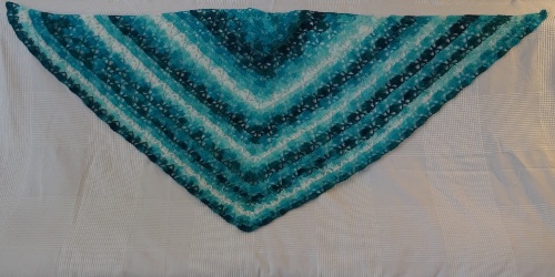 Scarf One - blue / turquoise - 30 EUR
